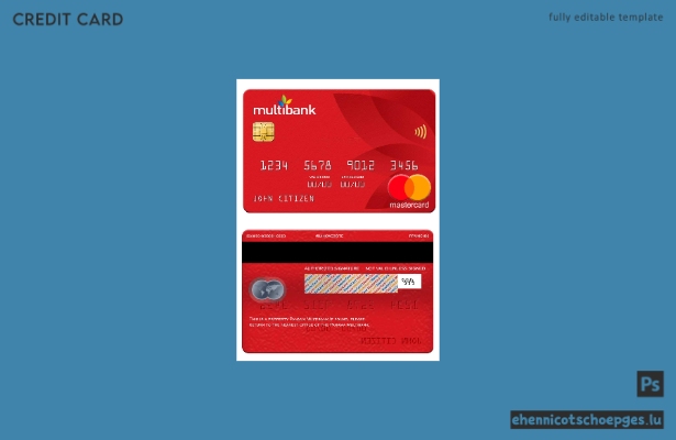 Panama Multibank Mastercard – Beispielvorschau